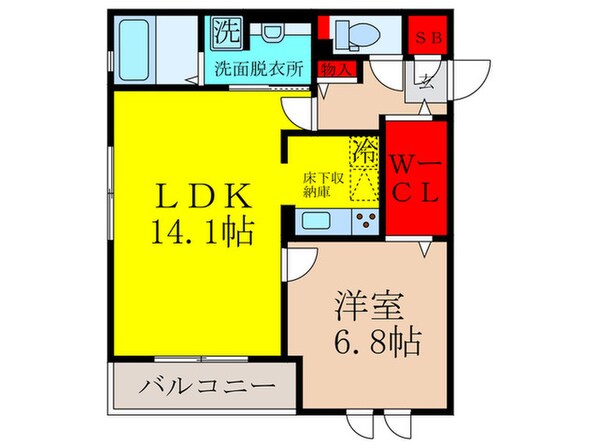 ウイングヒルズの物件間取画像